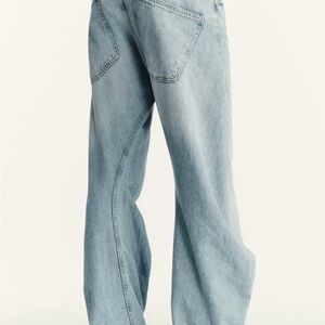 NWT zara trf shifted seam low waist jeans 6688/243 size 40